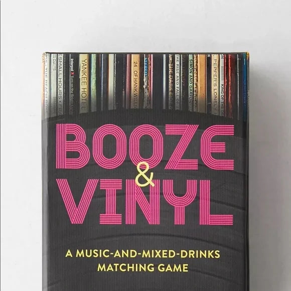 close-up of Booze & Vinyl box