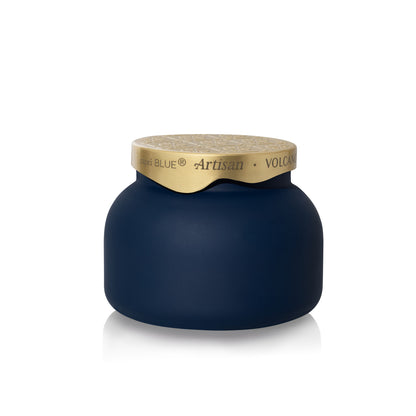 Volcano Artisan Terrazza Velluto  Candle on a white background