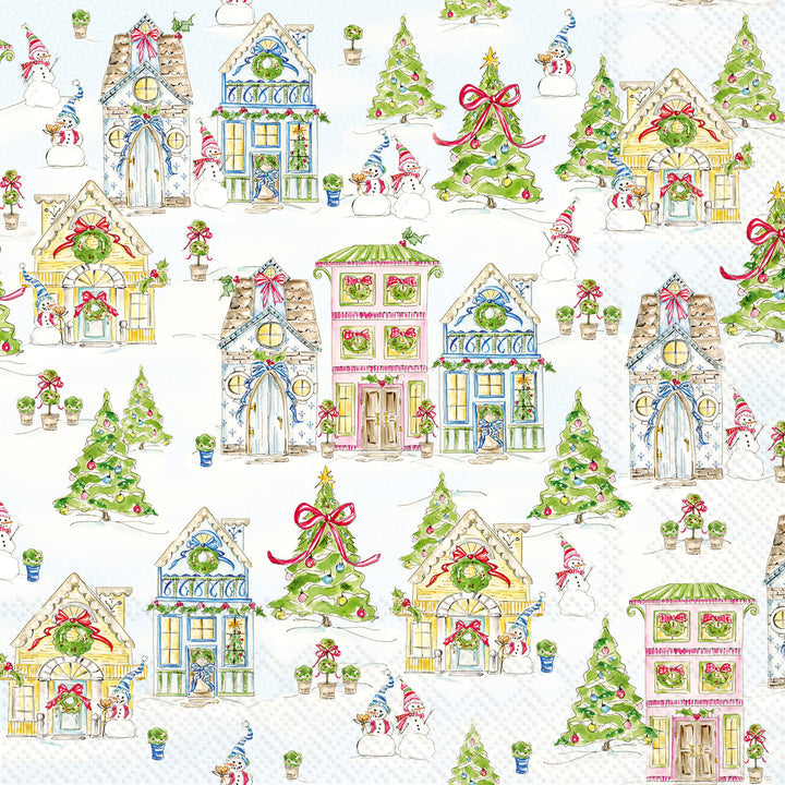 square Gingerbread House Paper Napkins