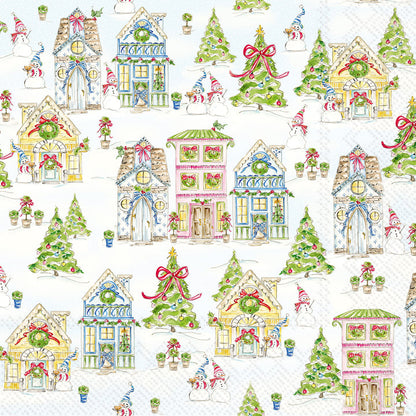 square Gingerbread House Paper Napkins