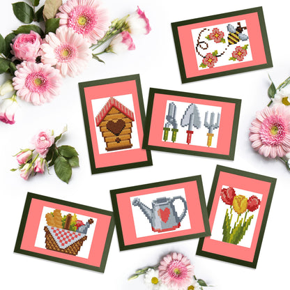 6 completed mini dazzles artworks