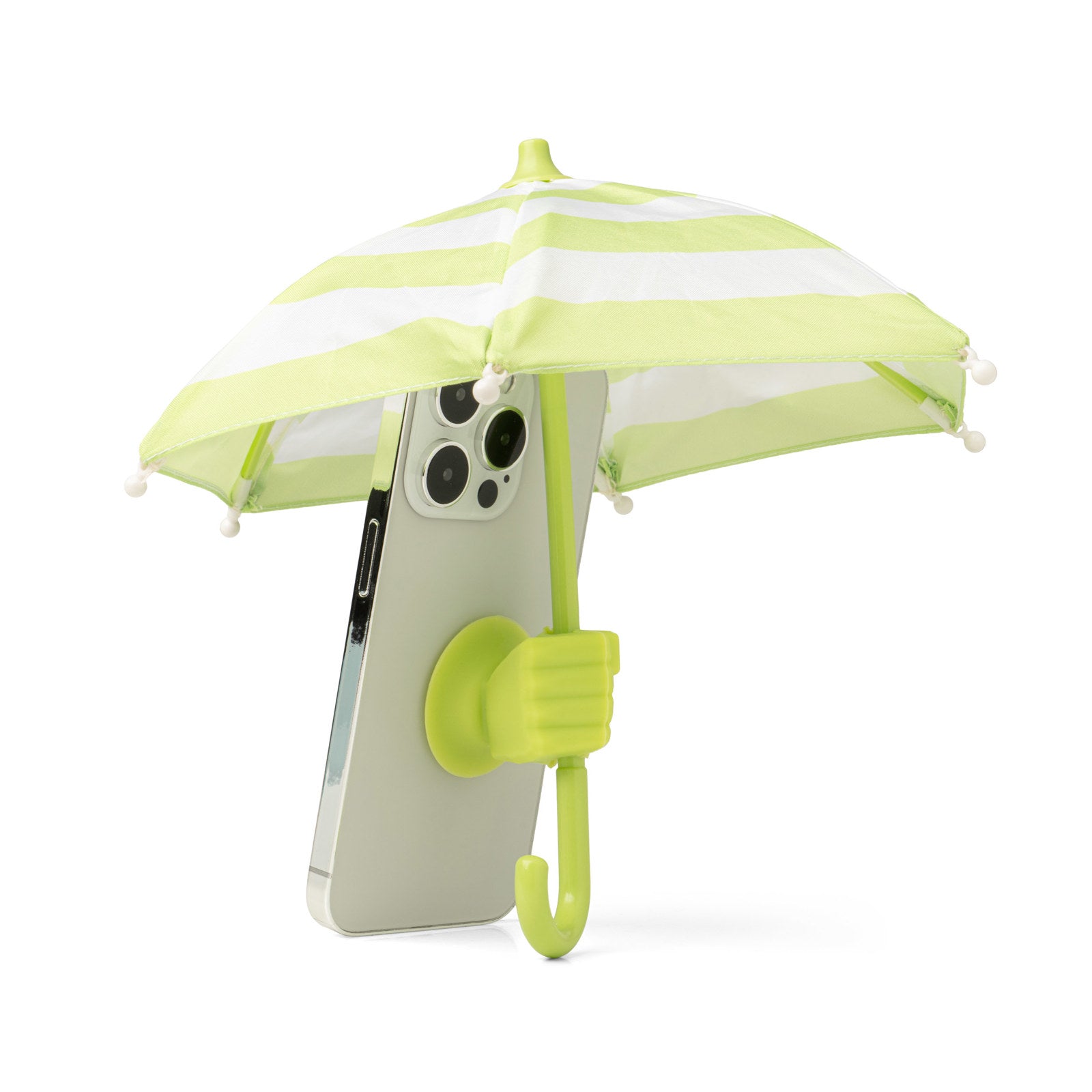 lime Cabana Boy Phone Umbrella attacked to a phone