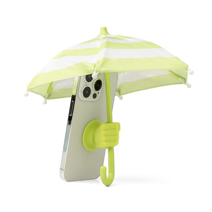 lime Cabana Boy Phone Umbrella attacked to a phone
