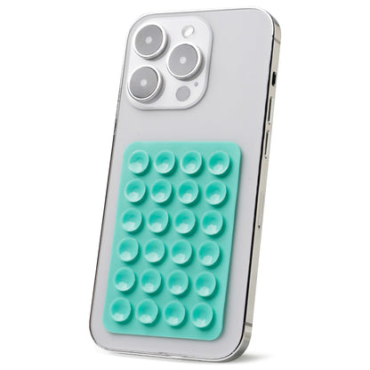 green Tentacle Tech Suction Phone Mount stuck on back of phone