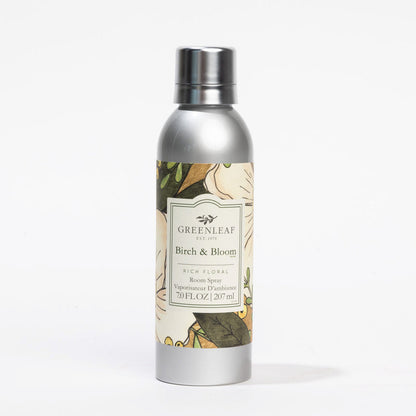 bottle of Birch & Bloom Room Spray