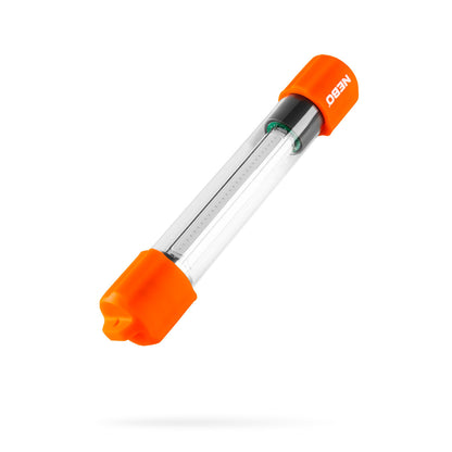 flashlight with orange ends