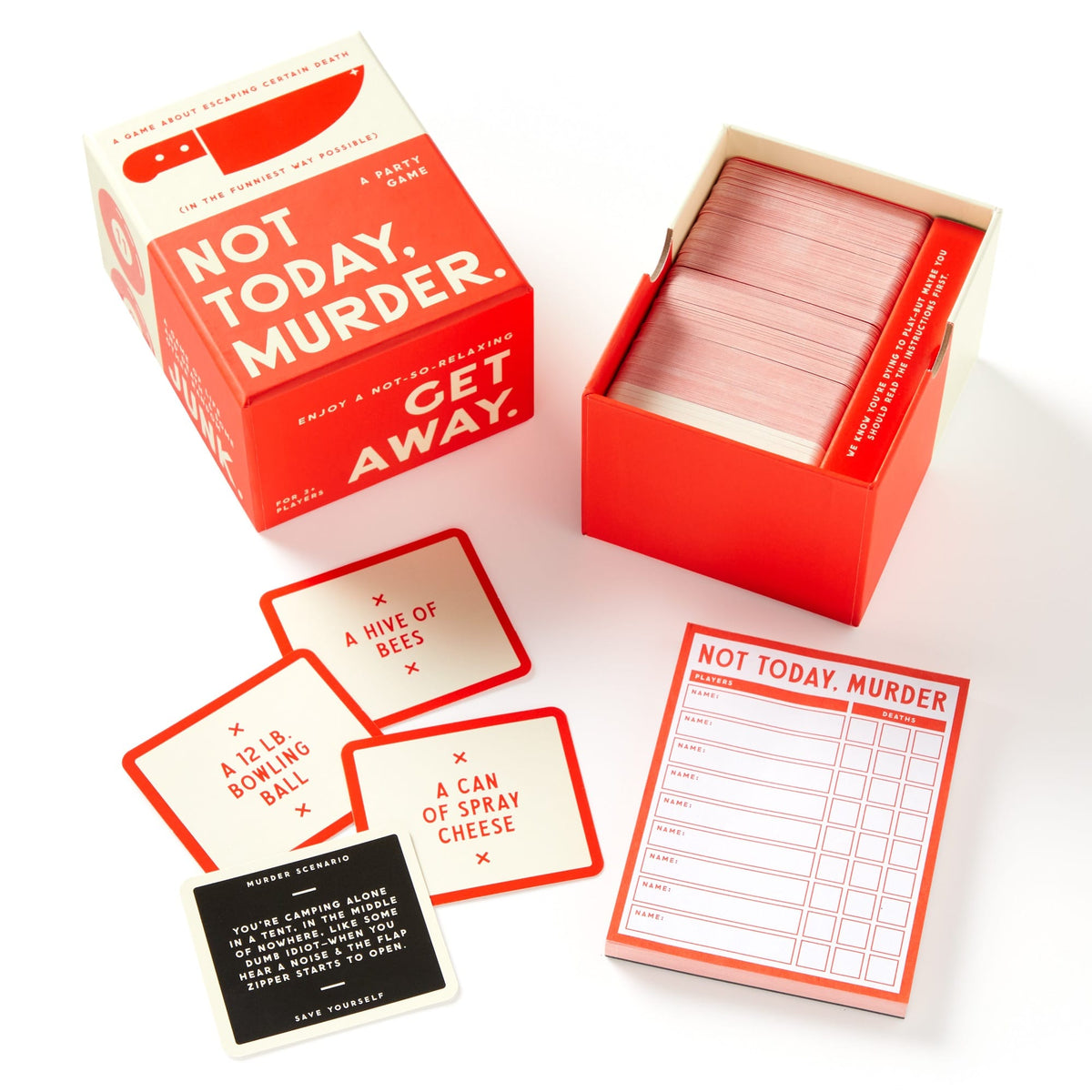 game box and the pieces out of the box