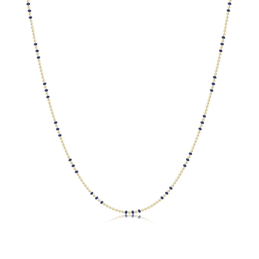 15" Choker Necklace Hope Joy, Navy
