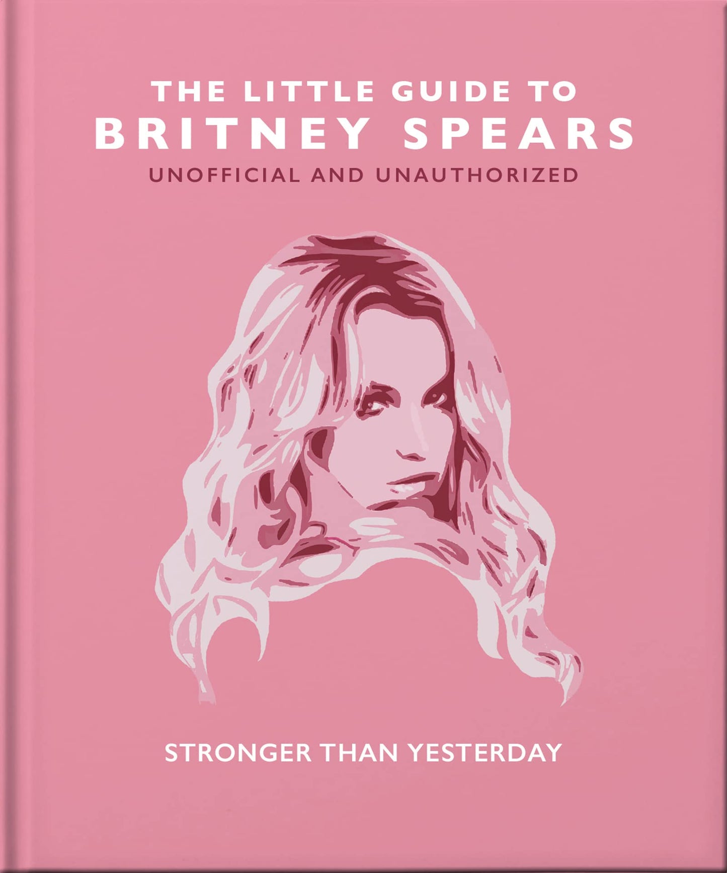 front cover of book is pink with white illustration of brittany and title of book in white