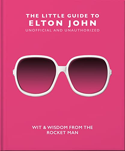 front cover of book is fuchsia with white sunglasses and title of book is white