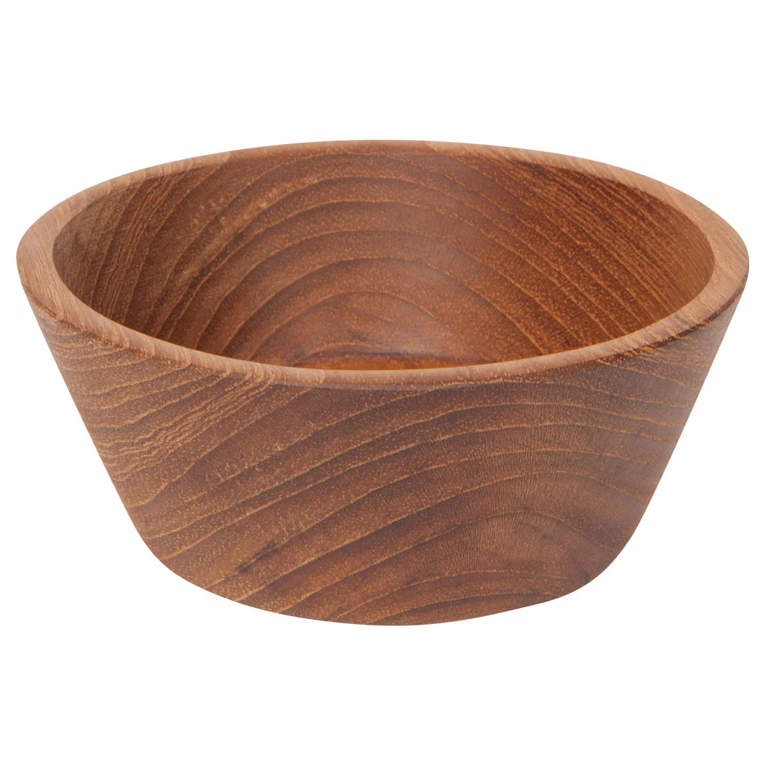 large teak wood pinch bowl