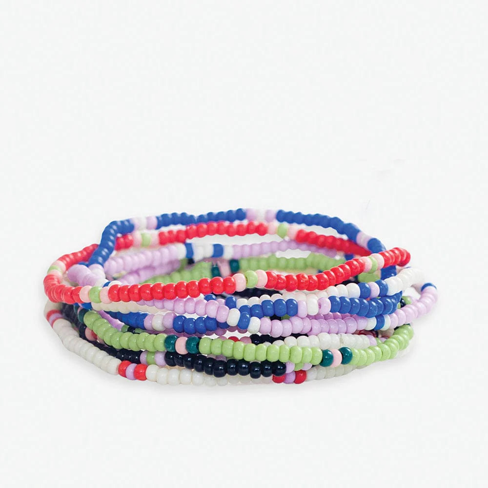 Beaded Stretch Bracelet Set in assorted colors