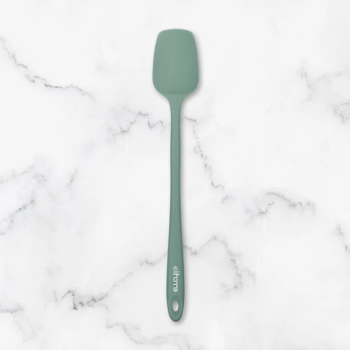 elihome skinny spoonula in color sage green on marble background