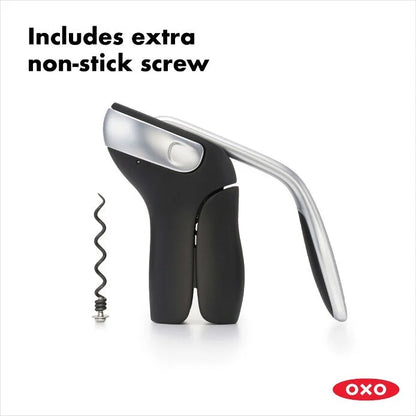 Vertical Lever Corkscrew with additional screw set next to it