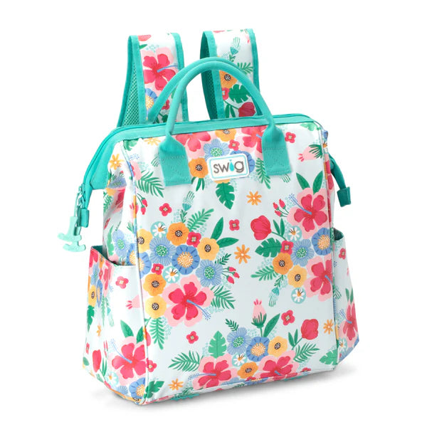 island bloom packi backpack cooler on a white background.