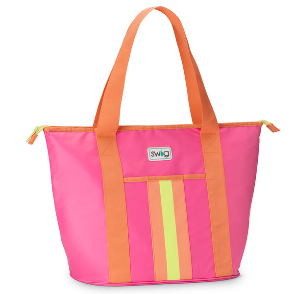 tutti frutti Zippi Tote Bag on a white background.