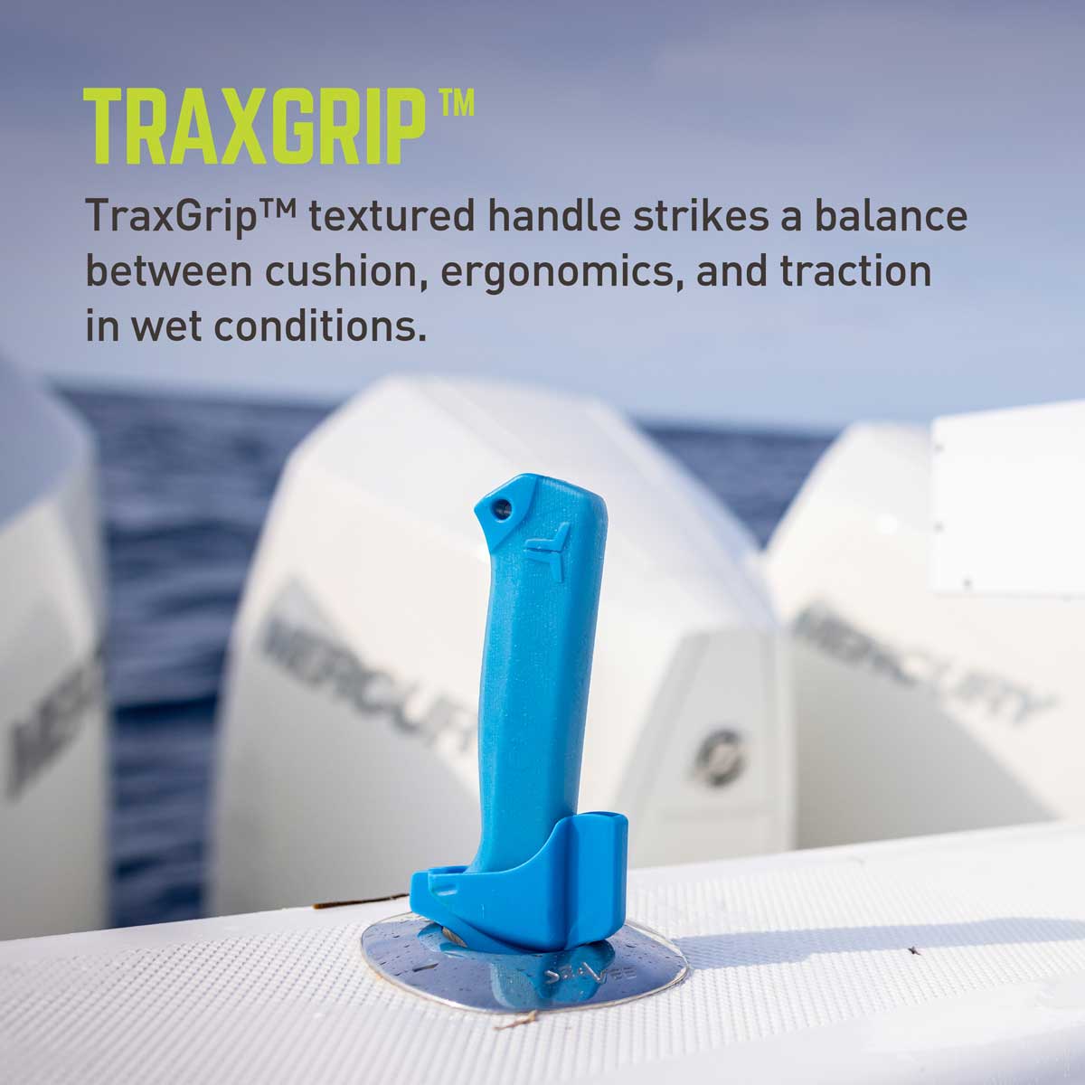 SKY Flex Fillet Knife in boat with text from description