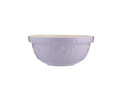 In the Meadow Lilac Tulip Mixing Bowl on a white background.