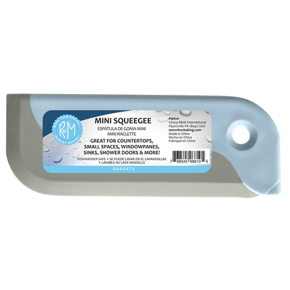Mini squeegee with label on a white background