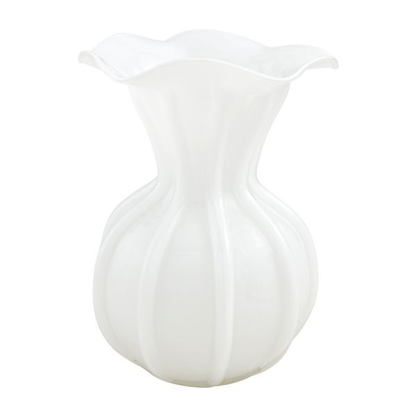 large ruffle vase.