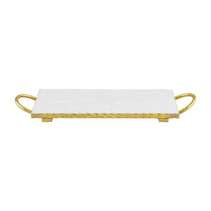 Gold and Marble Board on a white background.