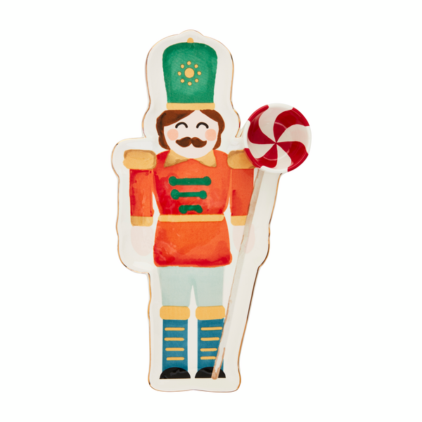 nutcracker chip and dip shown on a white background.