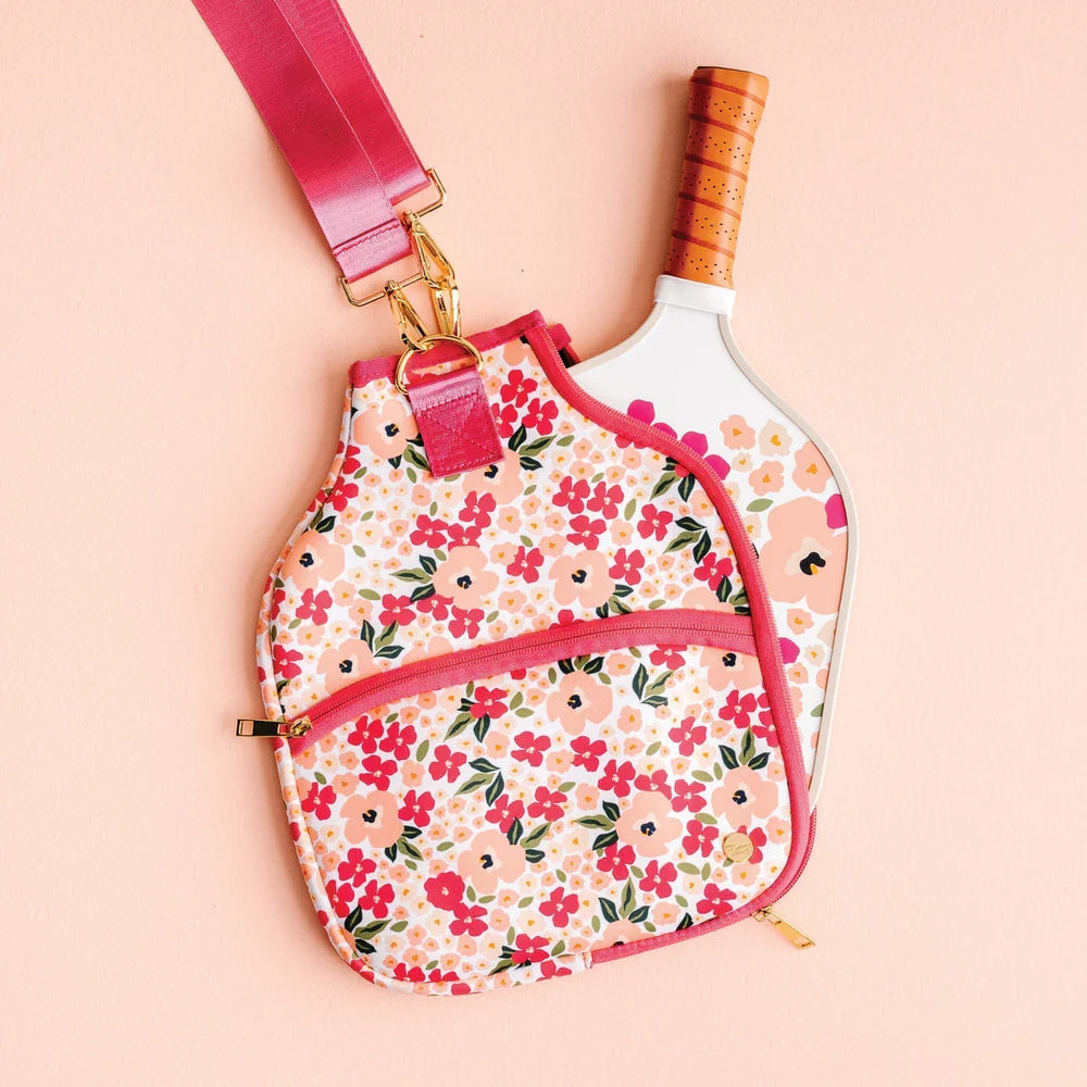 pink floral pickleball case.