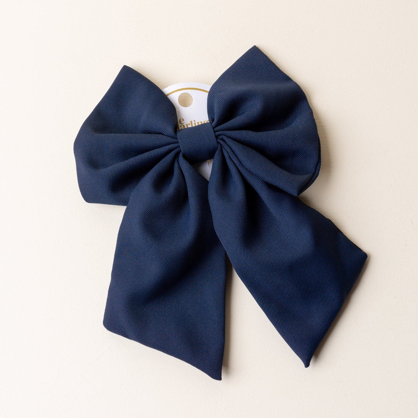 navy blue hair bow.