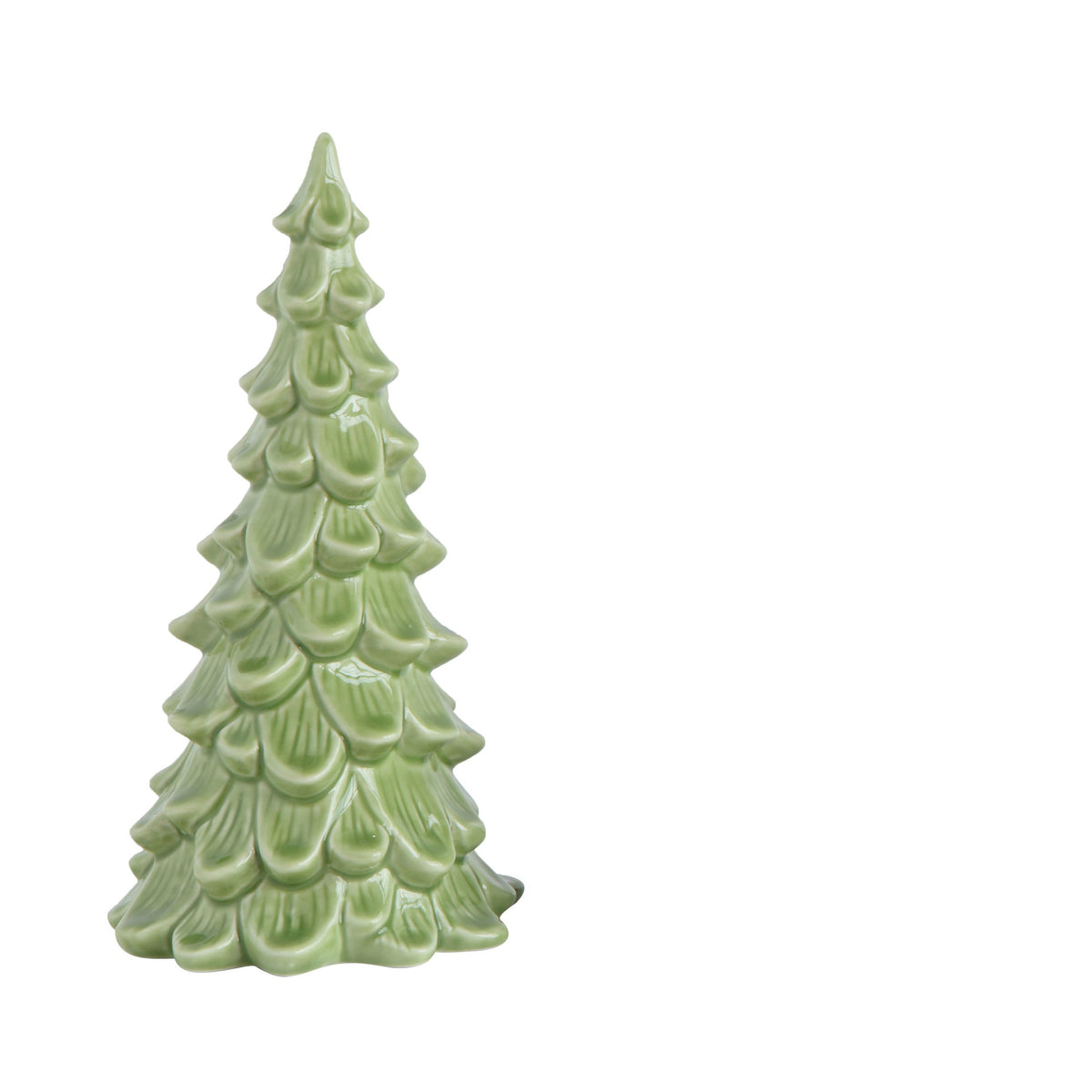 light green ceramic tree shown on a white background