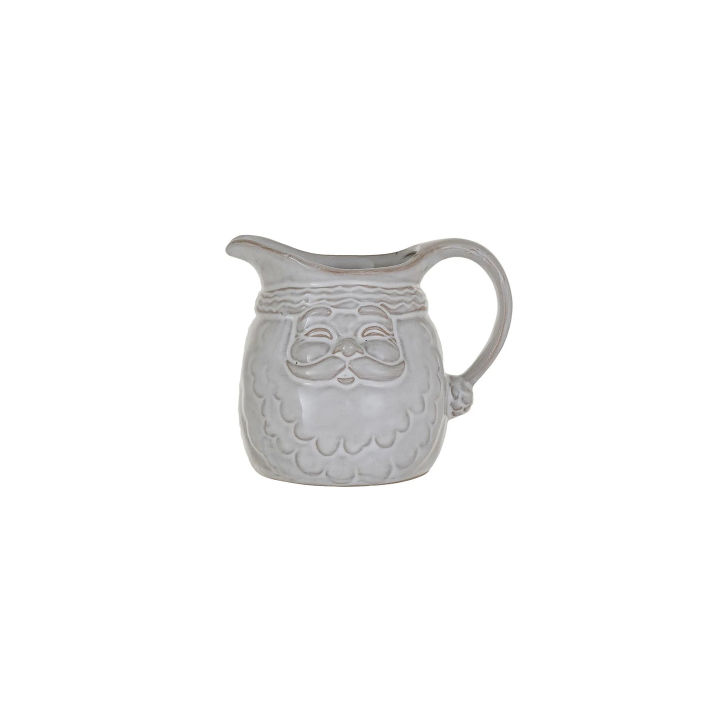 Creative Co-op - Stoneware Santa Cream Pitcher