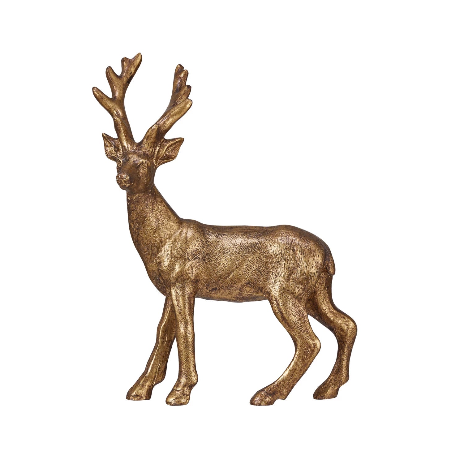 gold deer figurine.