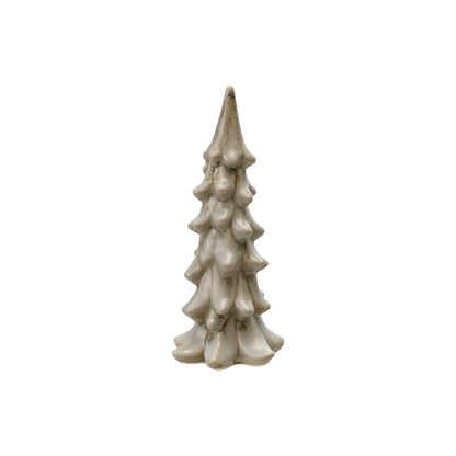 medium Stoneware Tree with Light Green Reactive Glaze