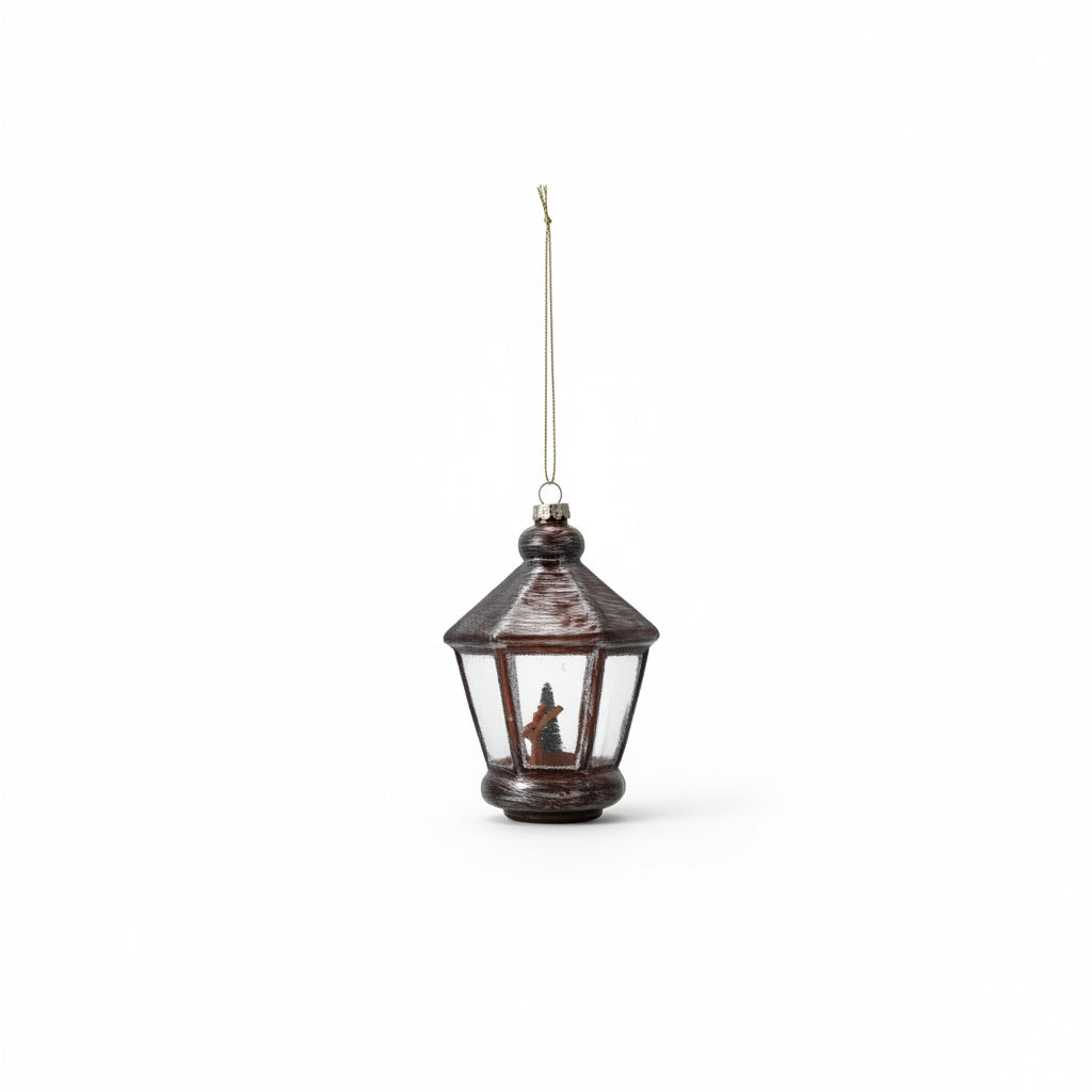 deer in hexagon shaped lantern