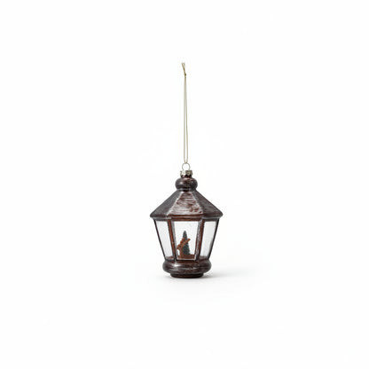 deer in hexagon shaped lantern