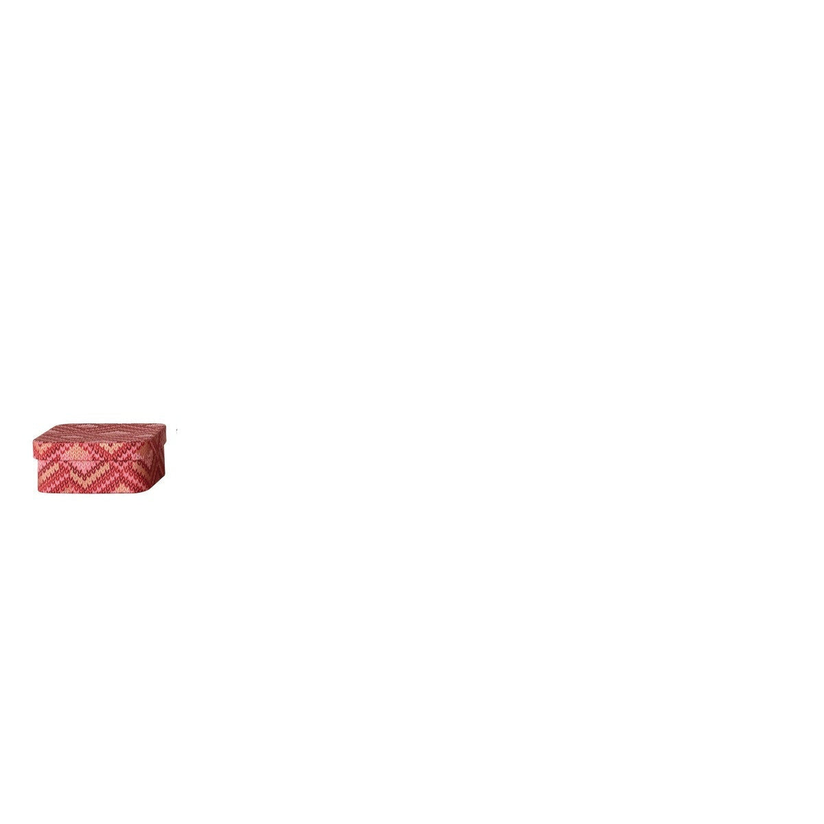 smallest christmas box with pink and red geometric design