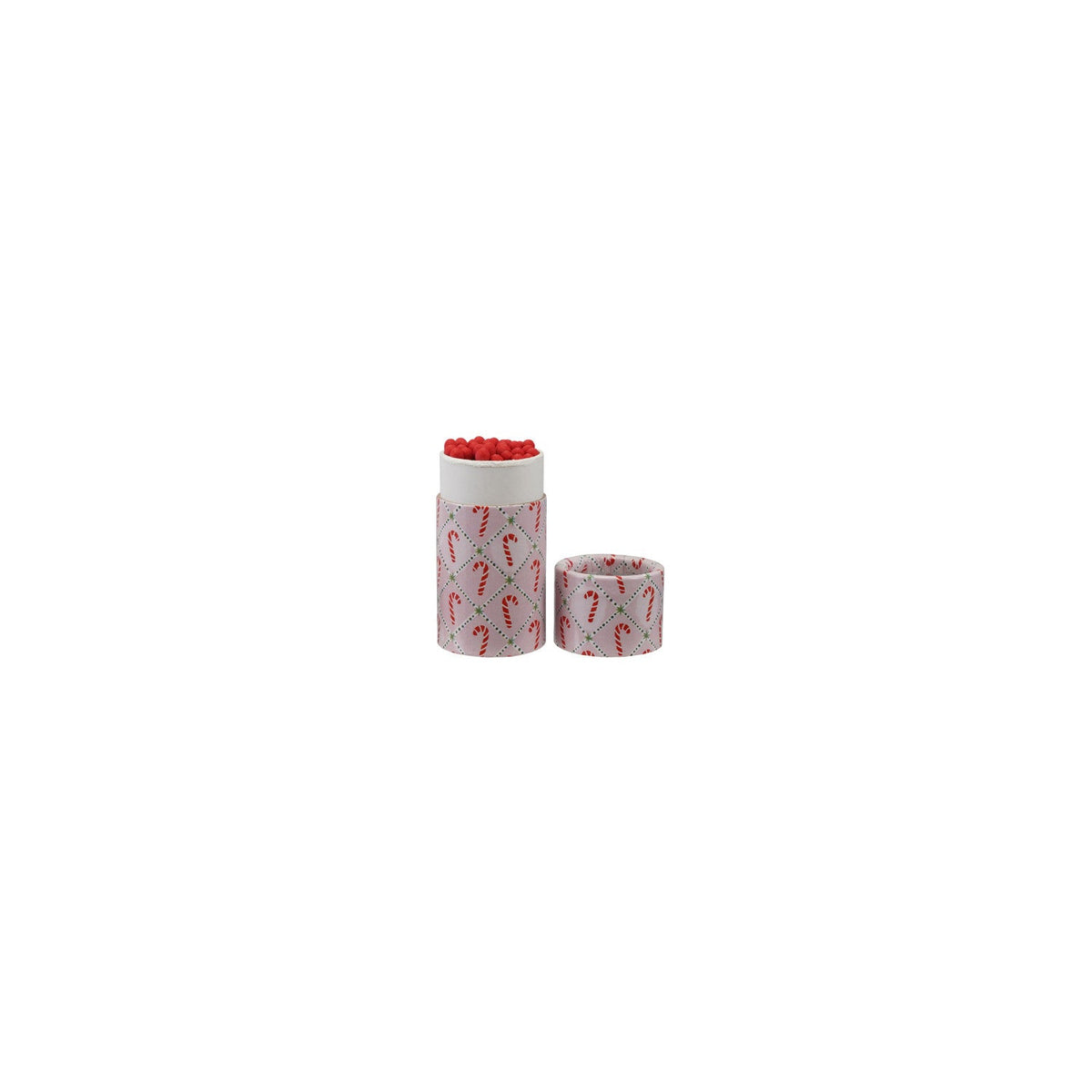 candy cane match tube