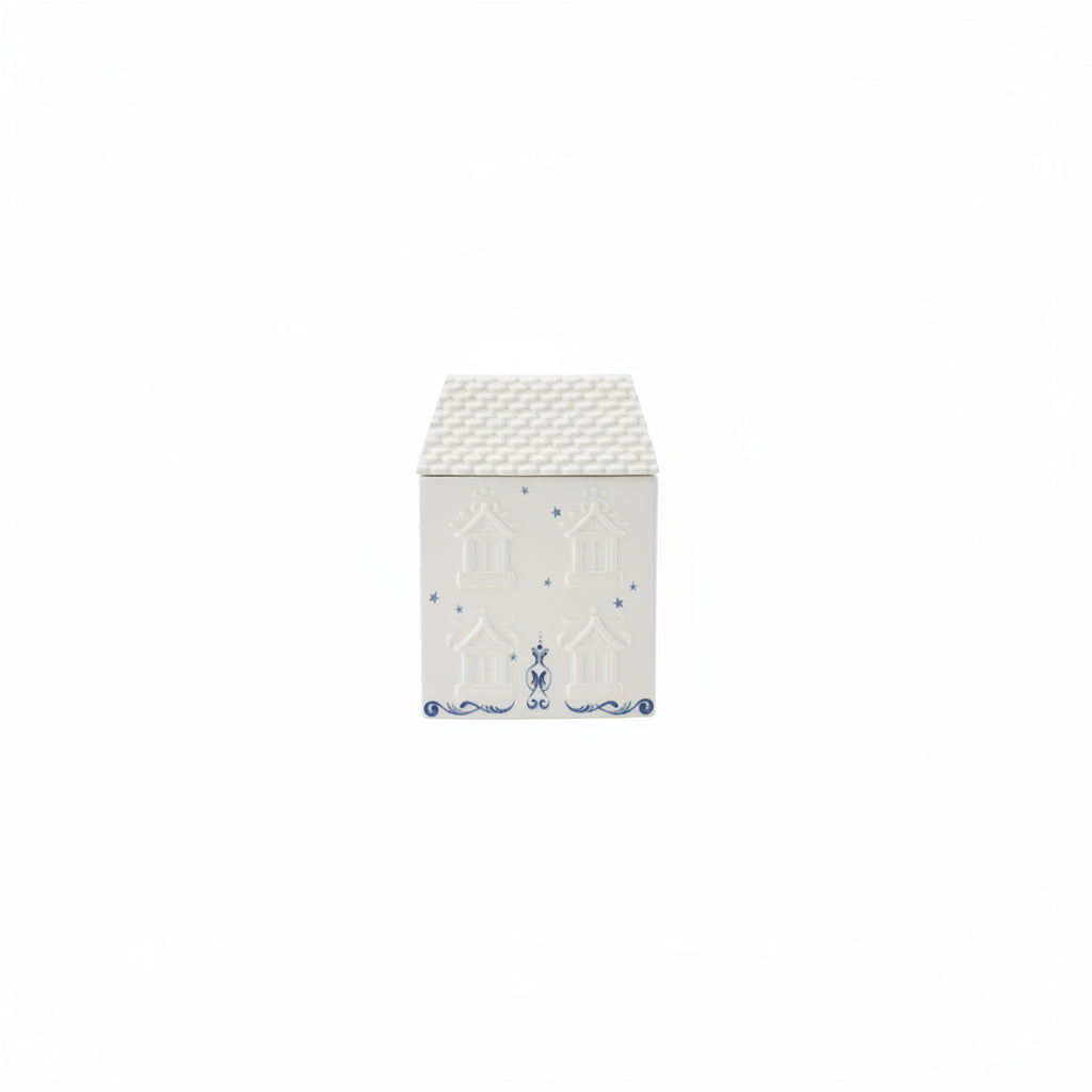 back view of the house shaped cookie jar