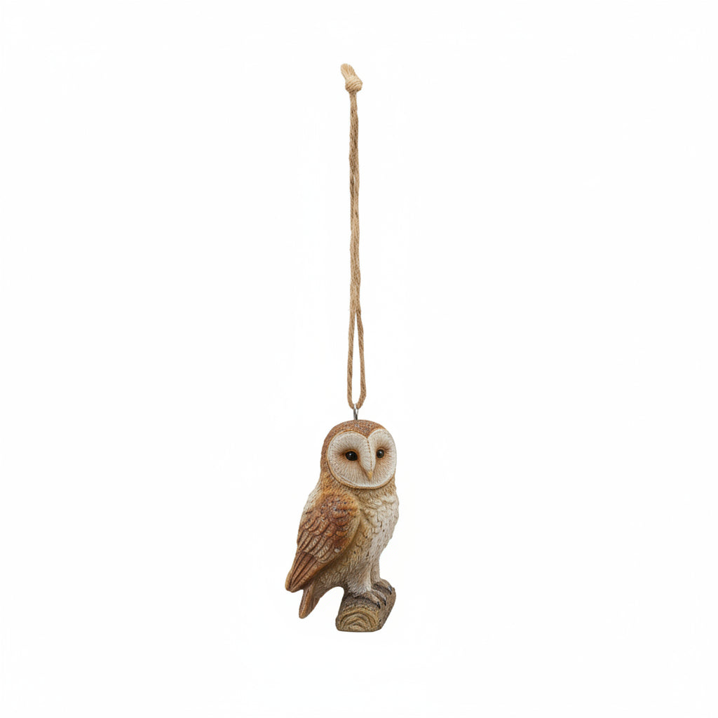 owl ornament on a white background
