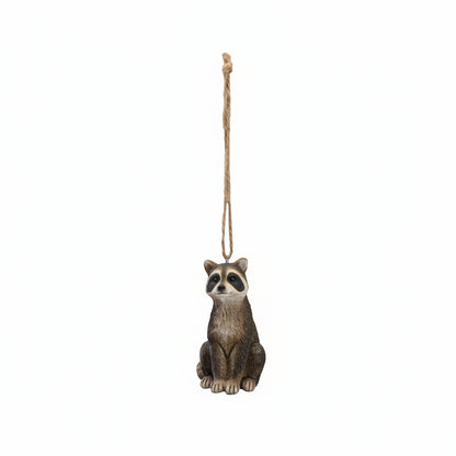 raccoon ornament on a white background