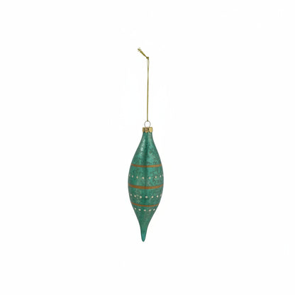 teal ornament on a white background