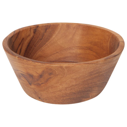 medium teak wood pinch bowl