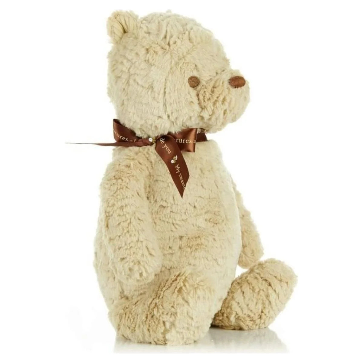 angled view view of the Classic Pooh Plush Toy, Large on a white background