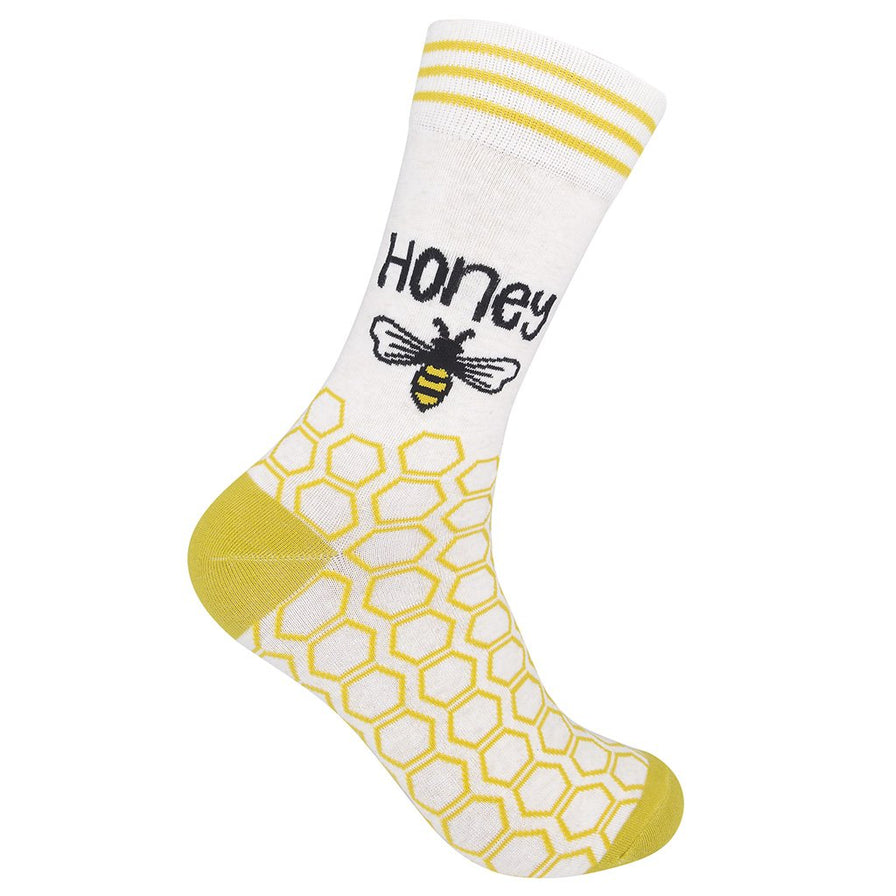right view of the honey sock on a white background