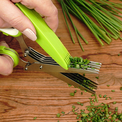 a persons hands illustrating the ease if cleaning with cleaning comb over a wooden surface