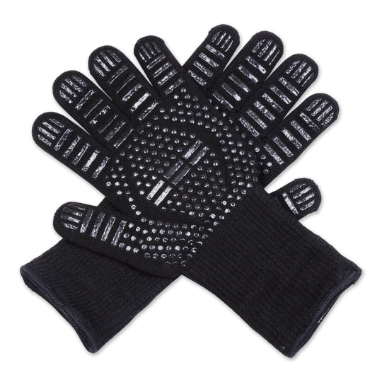 pair of grill gloves displayed on a white background