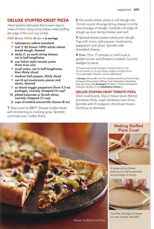 a pizza recipe with a picture of a sliced pizza 