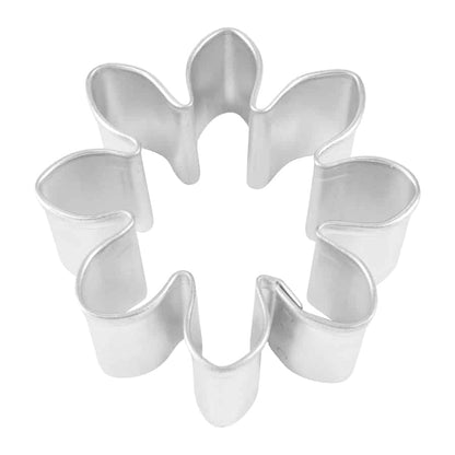 flower shaped metal cookie cutter.