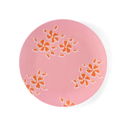 one dinner plate on a white background.