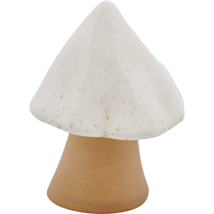 medium cone mushroom figurine on a white background