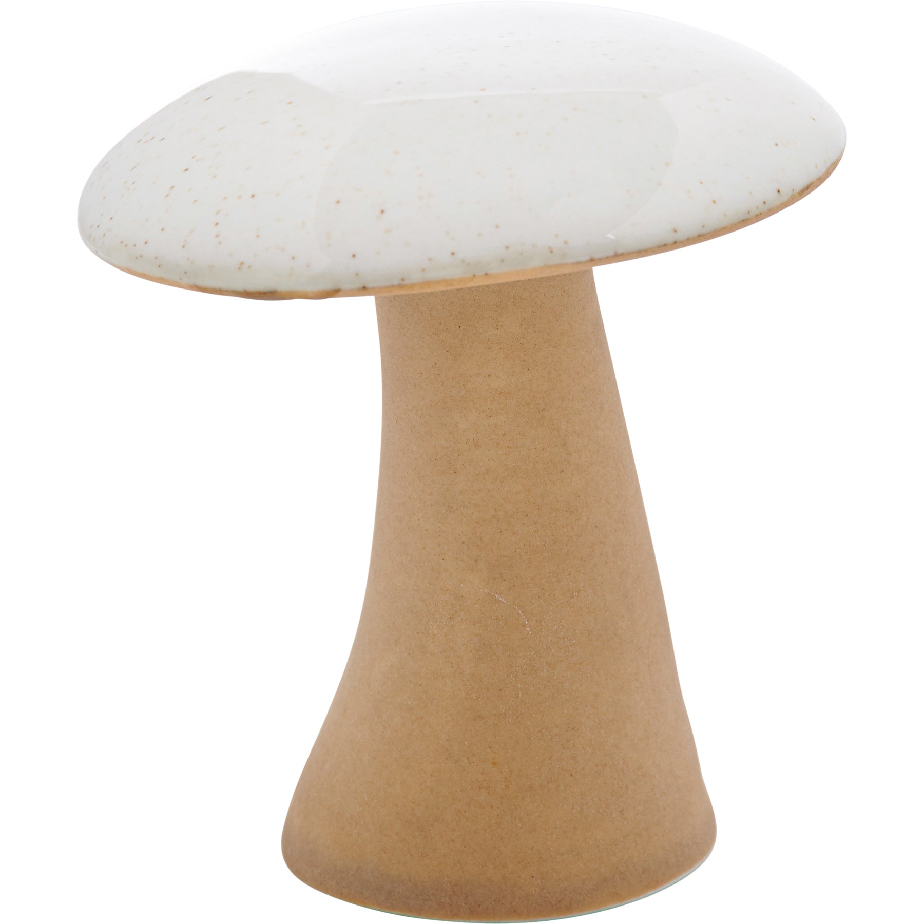 medium wild mushroom figurine on a white background